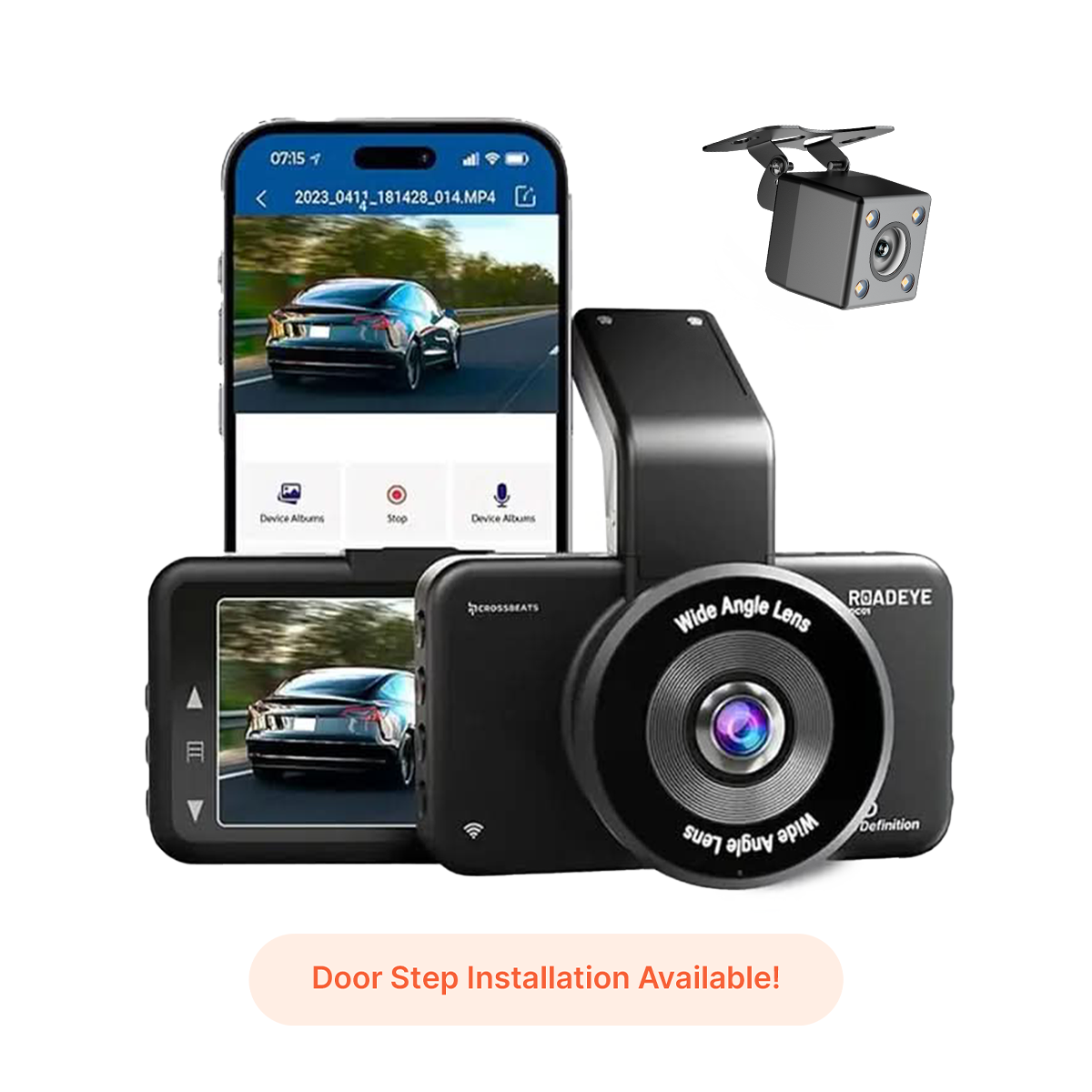 Crossbeats RoadEye 2.0 Dual Dash Camera System