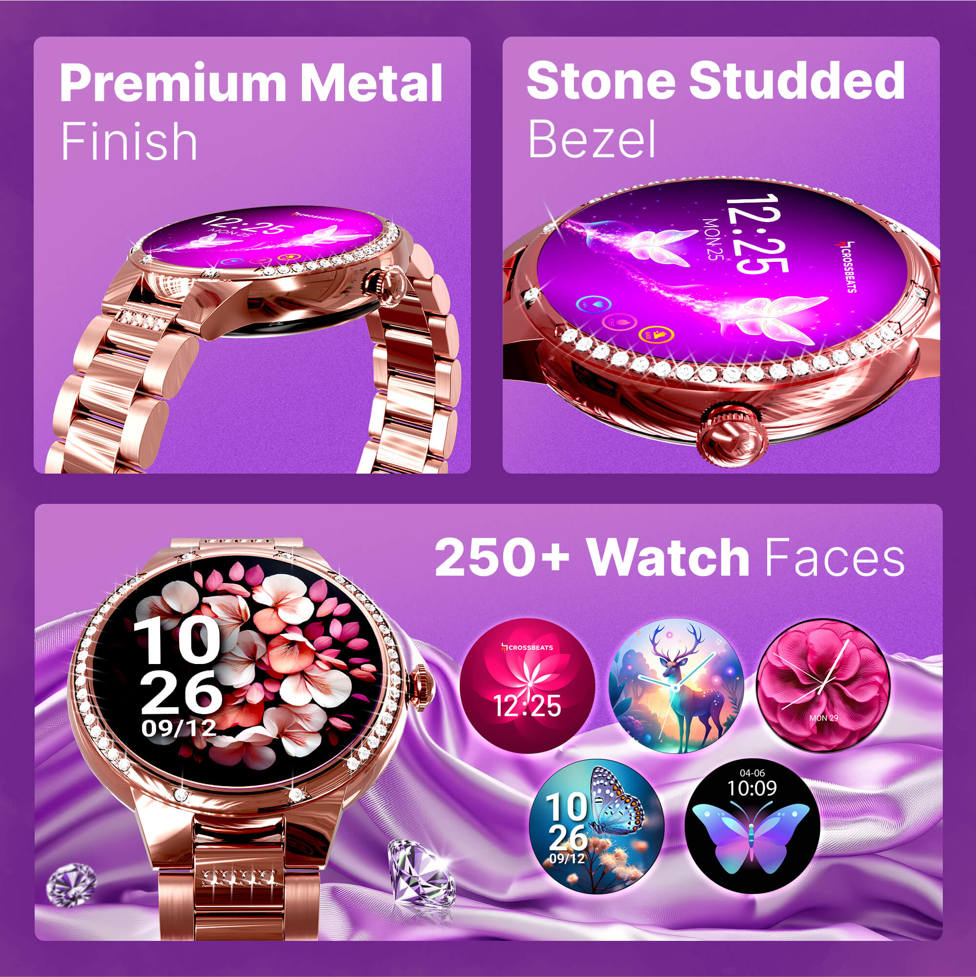 Crossbeats Diva AMOLED display view