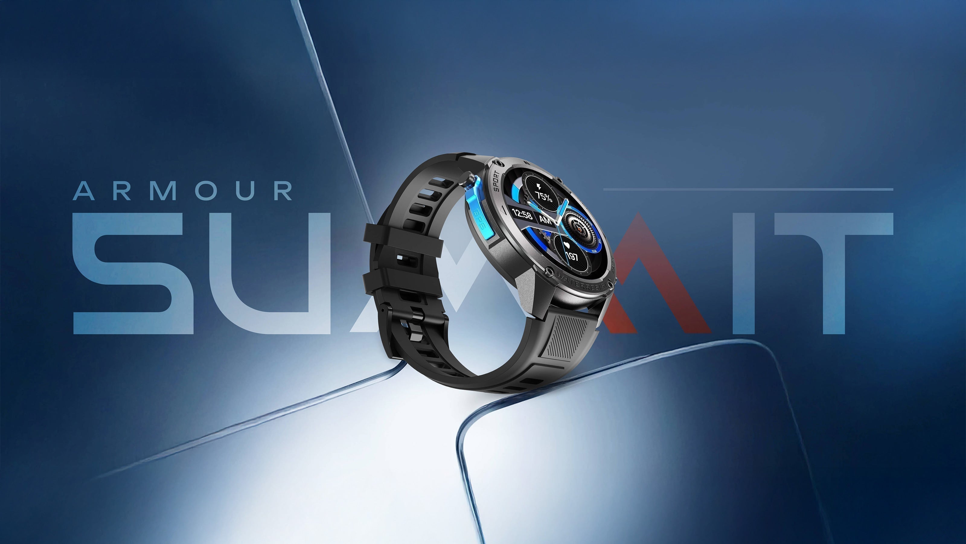 Rugged smartwatch undergoing extreme field durability testing