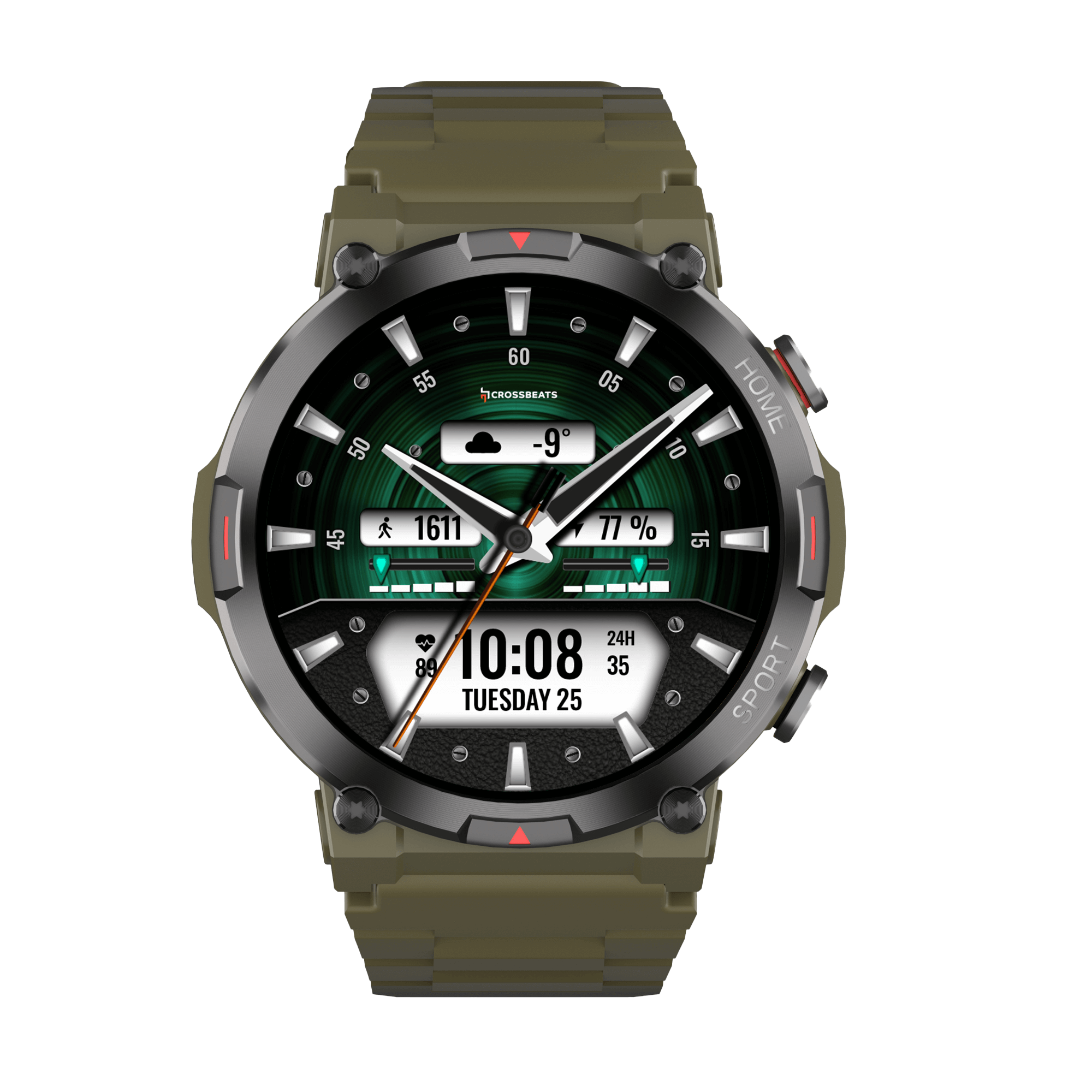 Crossbeats Everest Rugged Outdoor AMOLED Smartwatch